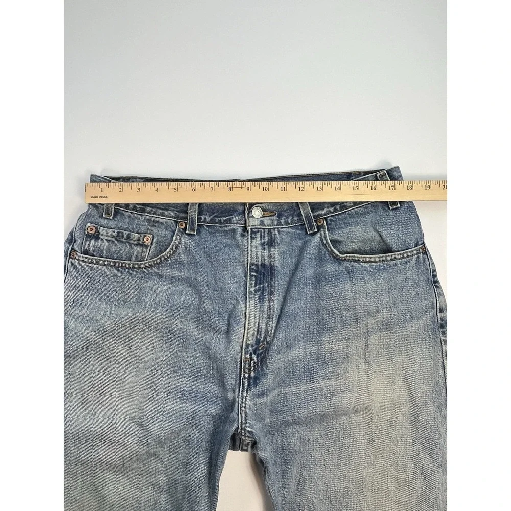 Vintage Levi's 505 Regular Fit Straight Leg Jeans Blue Denim Mens 38x32 (36x31)